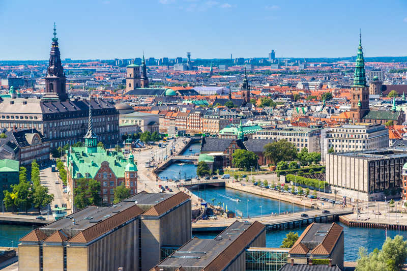 哥本哈根市的风景图