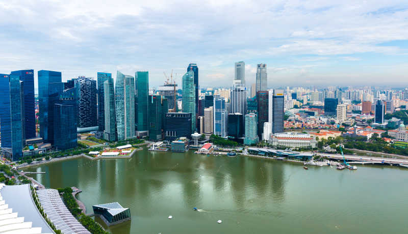 新加坡城市景观图