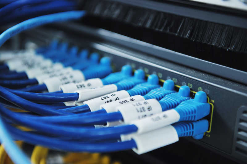 有IP标记的网络电缆和网络总数据接口