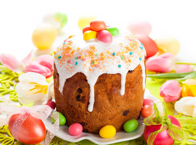 复活节蛋糕与糖果