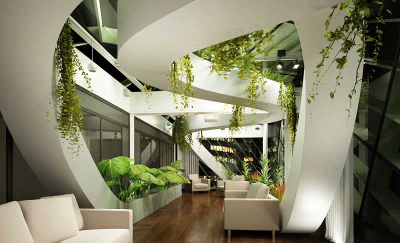 现代客厅温室设计