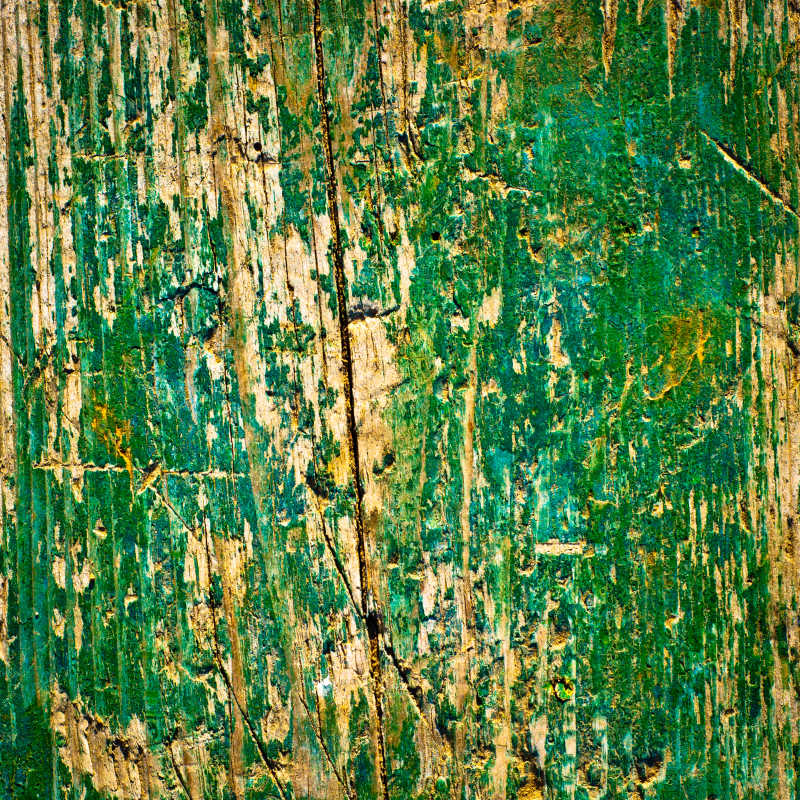 涂油绿色油漆的旧木板背景