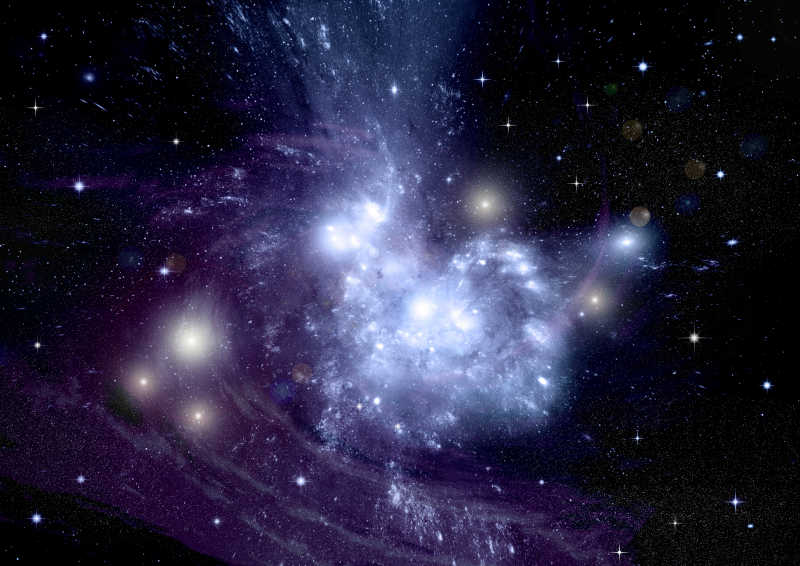宇宙中美丽的旋涡星系