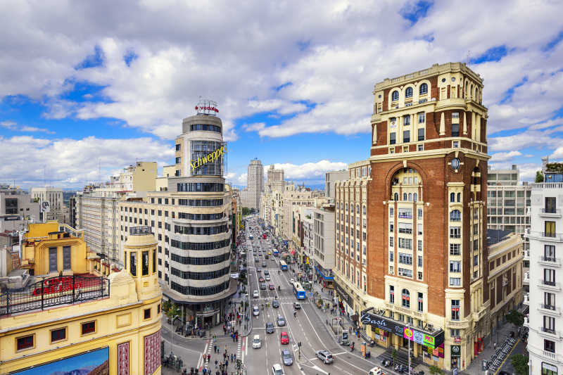 马德里的购物区