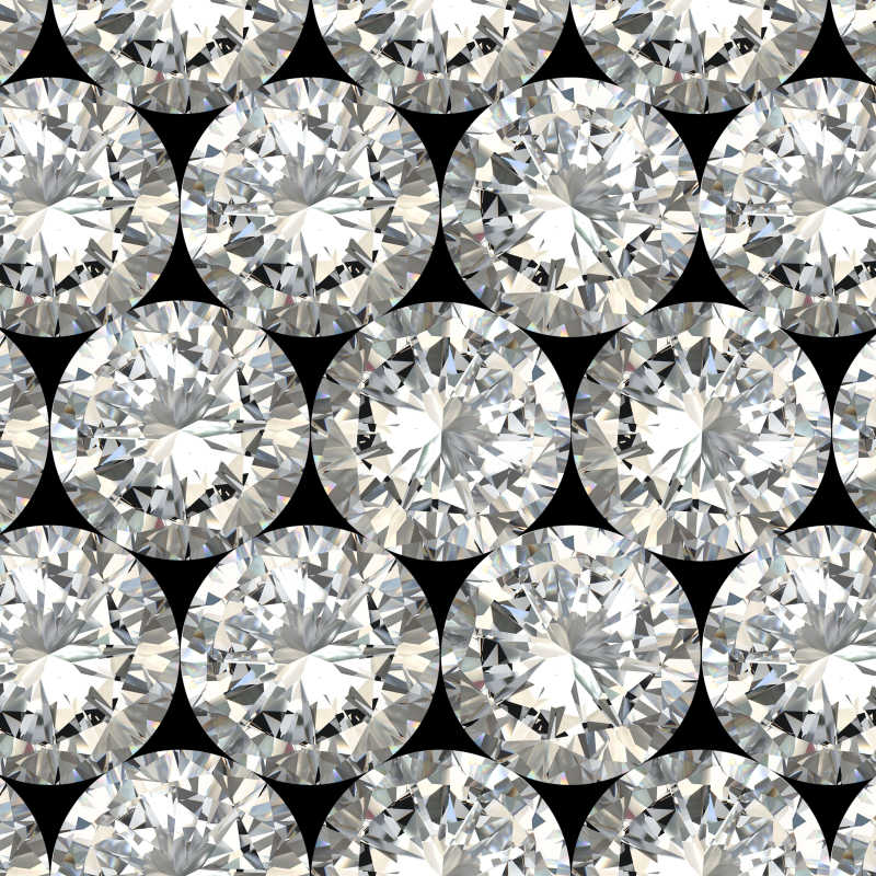 排列整齐的钻石