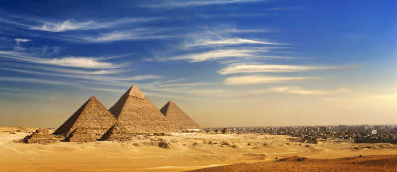埃及吉萨金字塔群特写