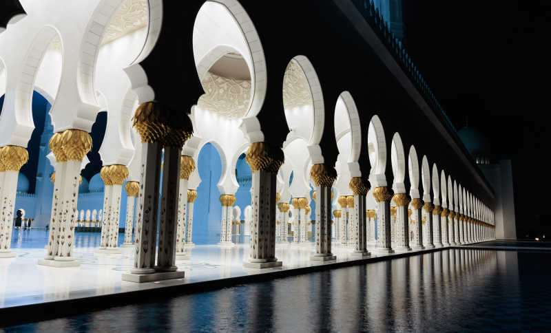 著名的Sheikh Zayed清真寺