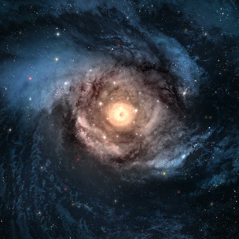太空深处绚丽的旋涡星系