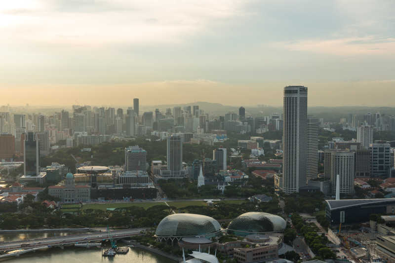 新加坡城市天际线风景