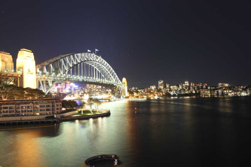 夜晚的悉尼大桥