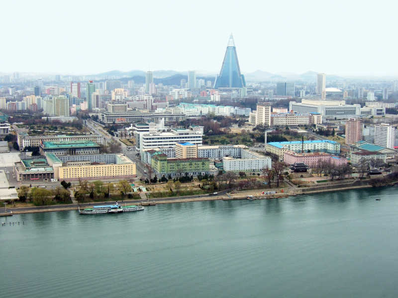 朝鲜首都平壤的景色