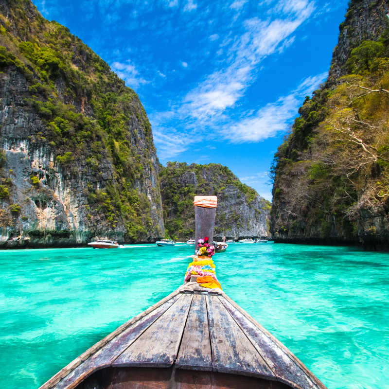 泰国披岛木船