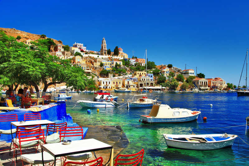 美丽的希腊海岛