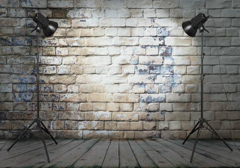 旧墙砖背景摄影室