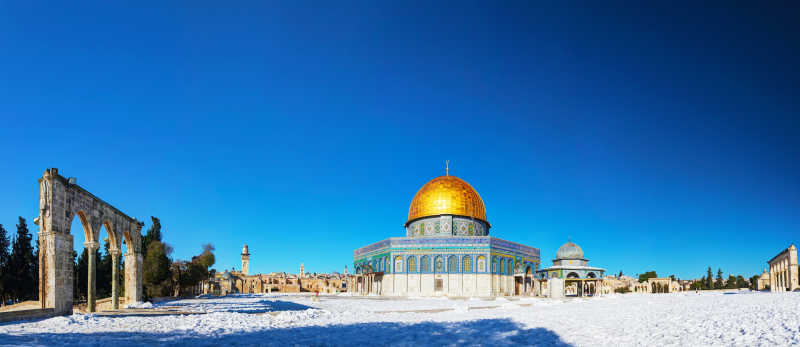 耶路撒冷以色列清真寺的圆顶