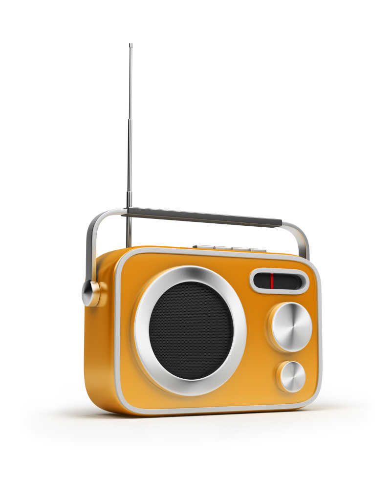 黄色复古收音机