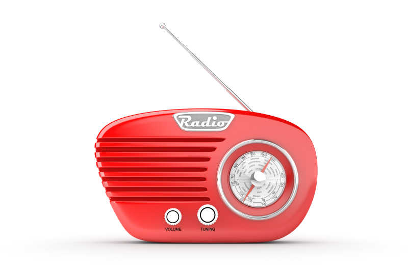 红色复古收音机