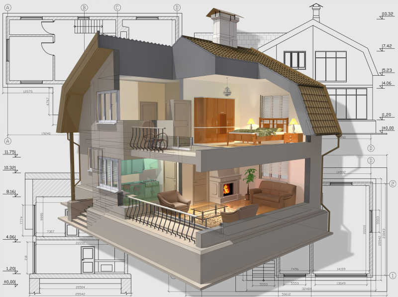 三维透视图在住宅户型设计中的应用