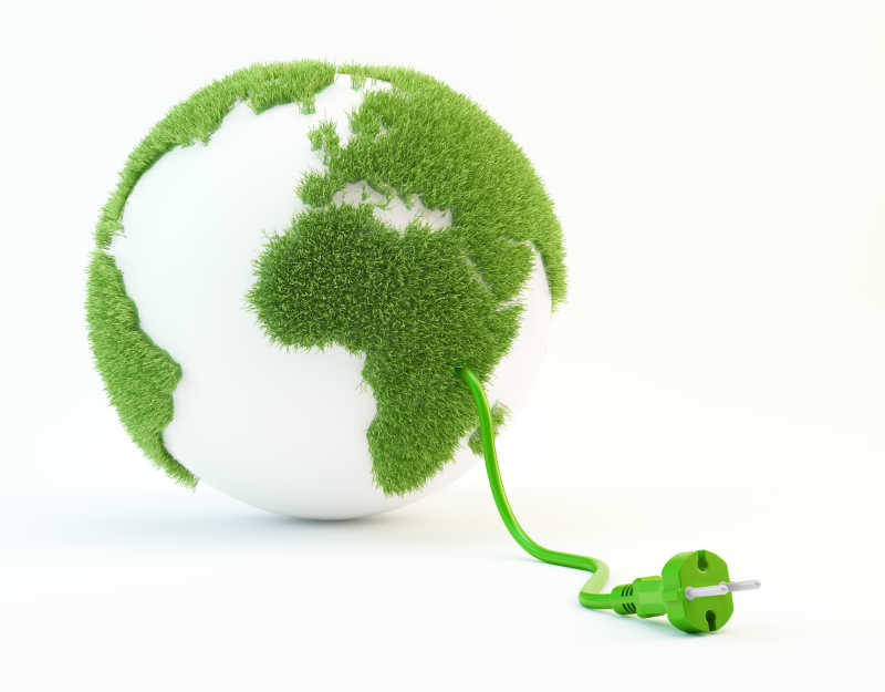 绿色地球模型