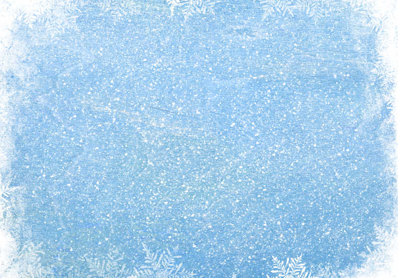 带雪的蓝木纹理背景