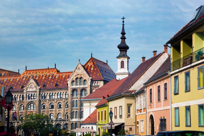 匈牙利老城区的建筑