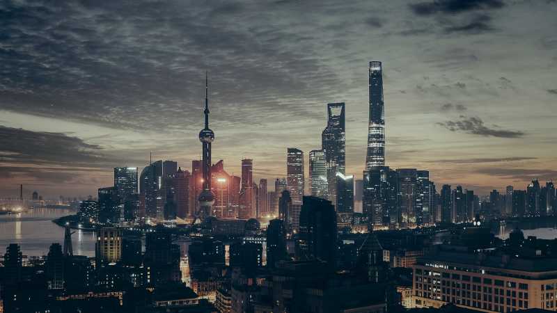 现代上海城市夜景