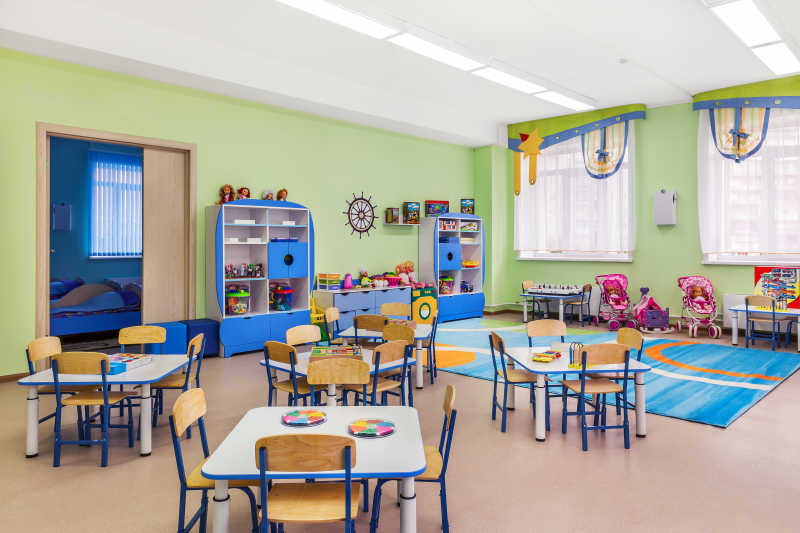 幼儿园游戏室与学习室