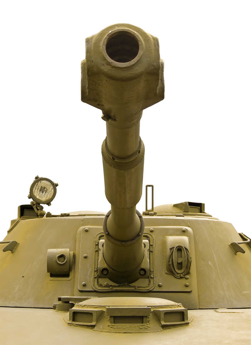 坦克炮台的特写