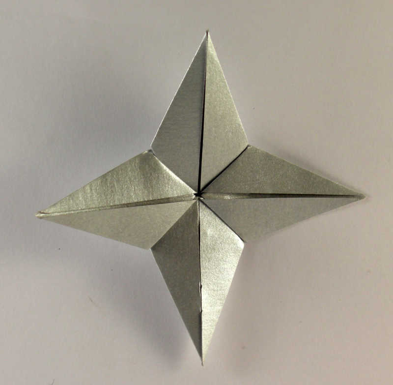 四角星折纸