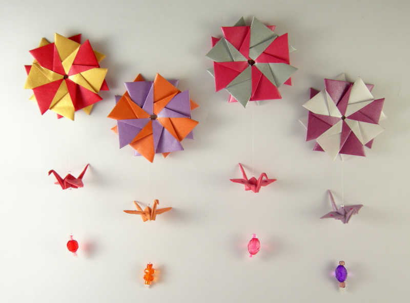 美丽造型千纸鹤折纸