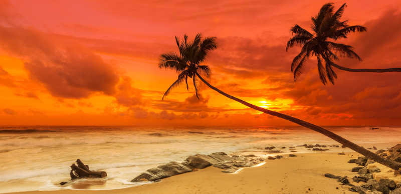 海边的日落风景