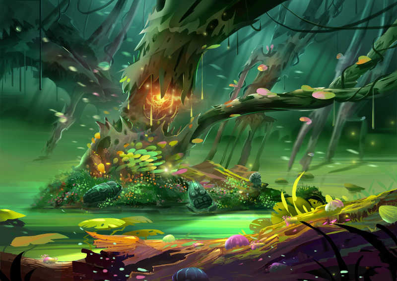神秘的森林插图