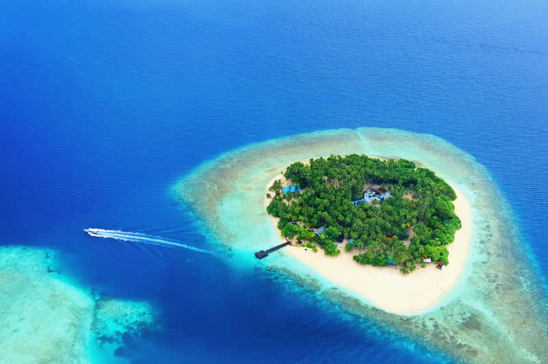 美丽的马尔代夫小岛