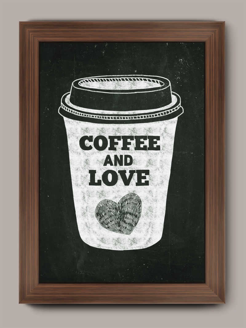 创意咖啡手绘海报