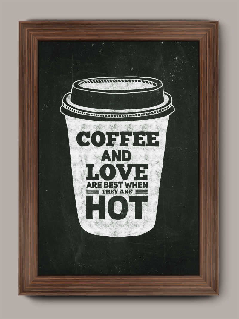 咖啡手绘海报