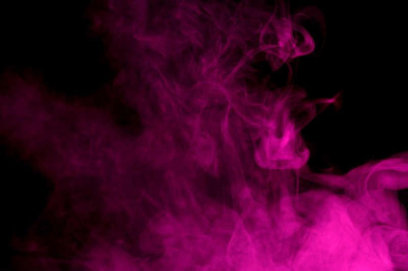 粉色烟雾