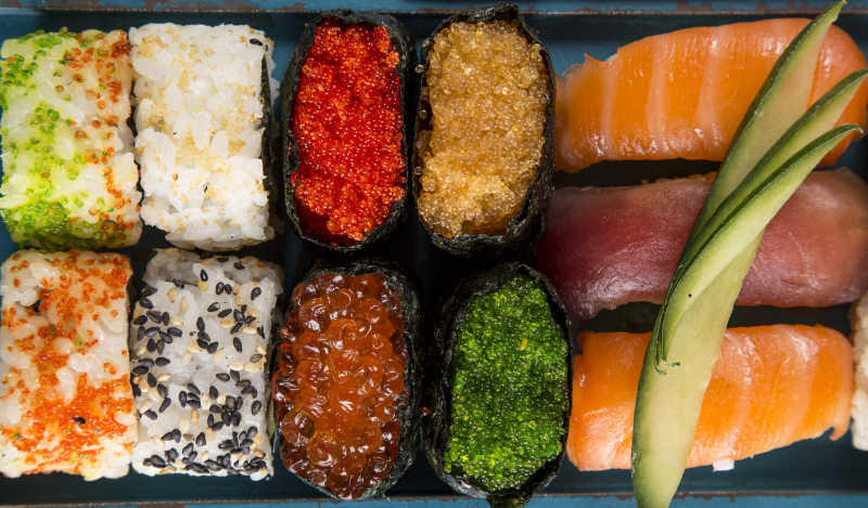 美味的日本海鲜寿司