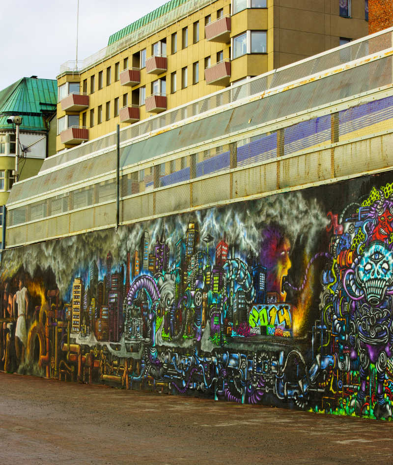 城市墙上的涂鸦