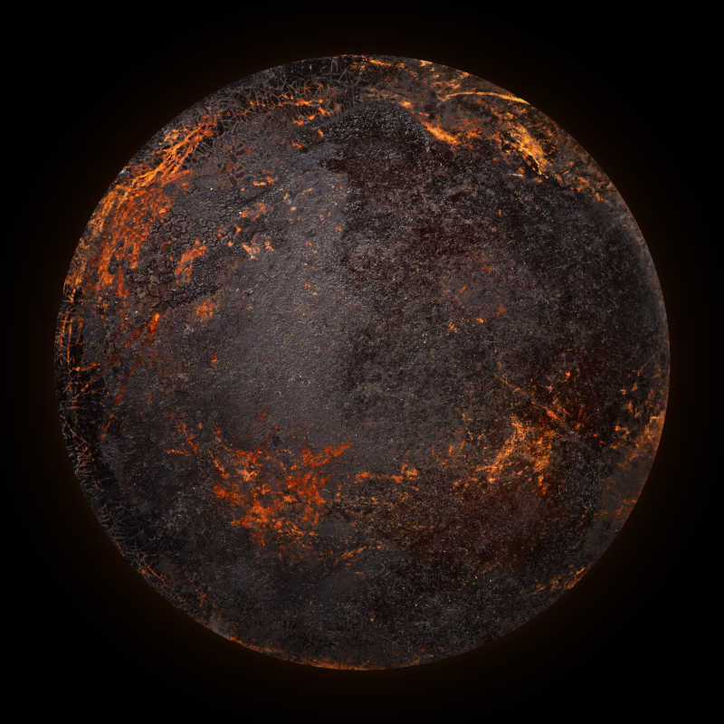 火山星球纹理背景