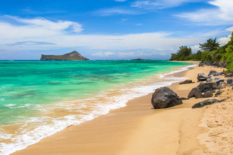 美丽的夏威夷海滩风景
