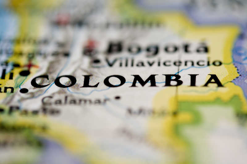 哥伦比亚的地图