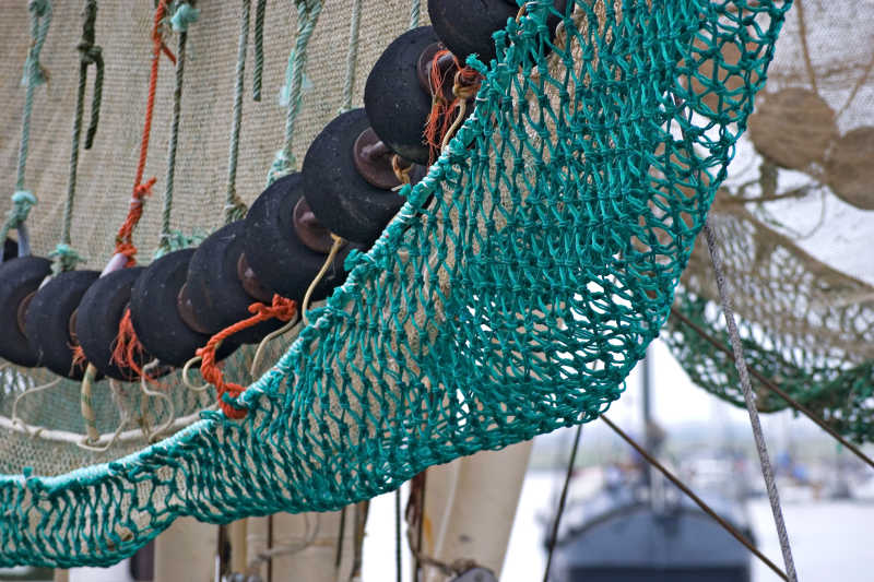 捕鱼用的渔网