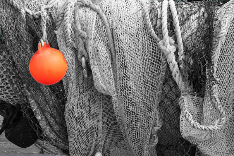 渔网与浮漂