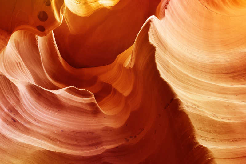 下羚羊峡谷亚利桑那州的砂岩波