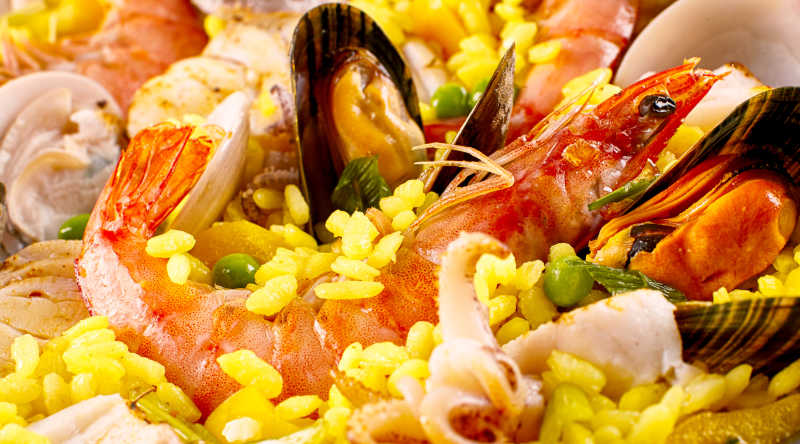 西班牙海鲜饭菜