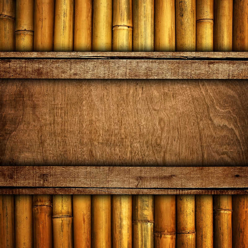 竹制的竹木板框架