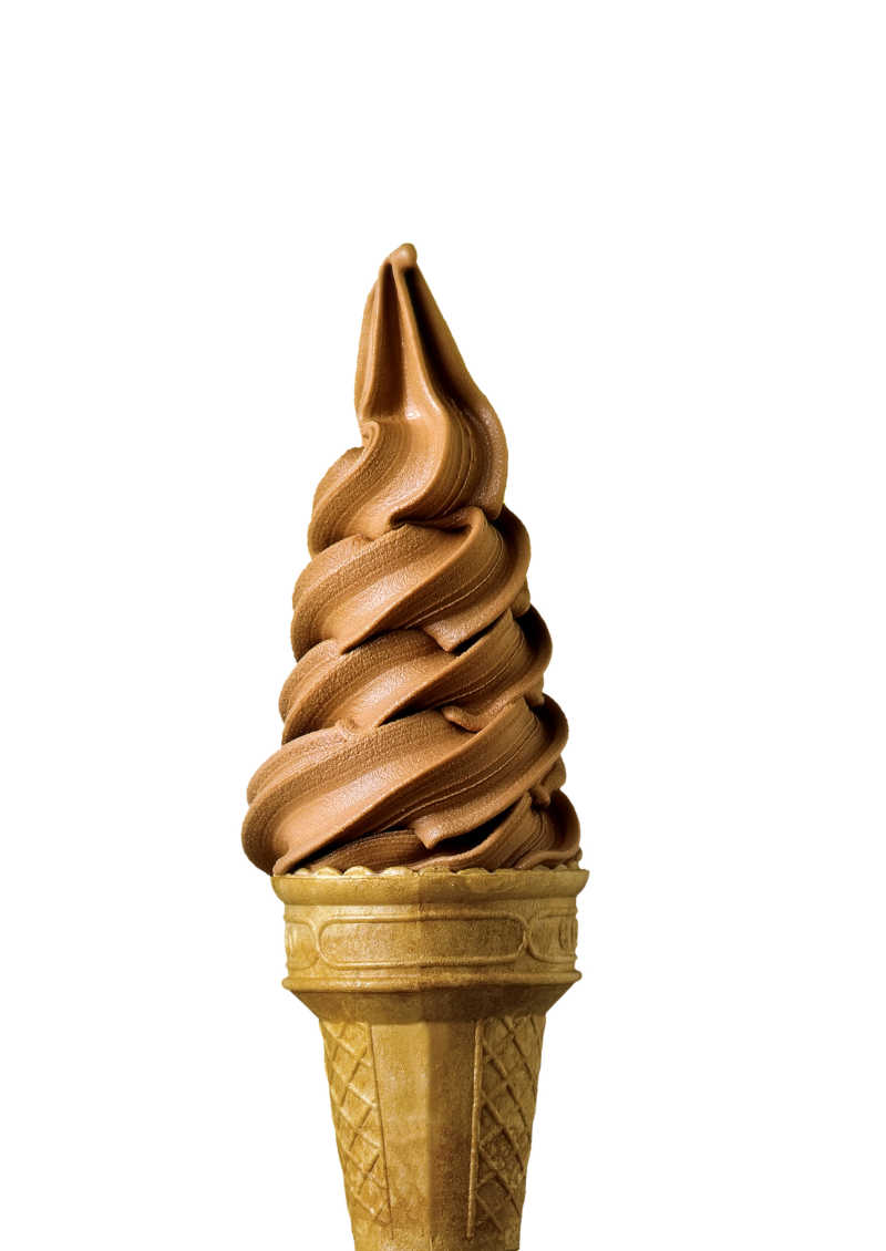 巧克力脆筒冰淇淋