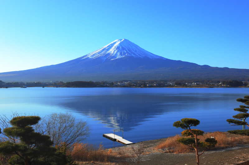 日本富士山湖畔