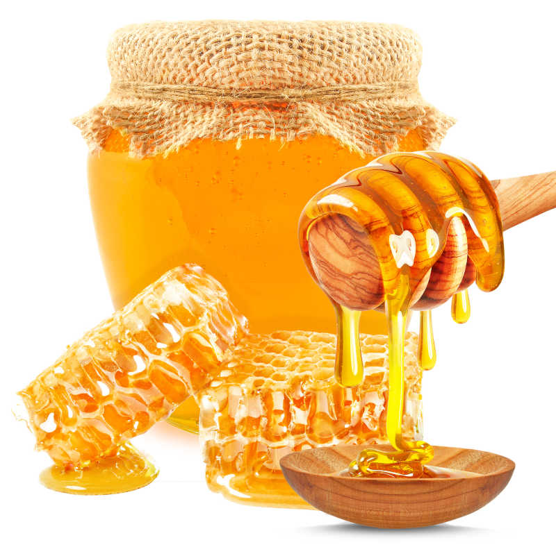 美味的各种蜂蜜产品