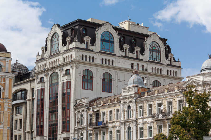 乌克兰中的古典风格的建筑